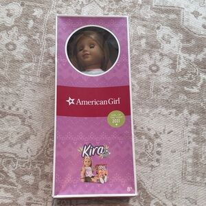 American Girl Kira Doll with Light Brown Hair in Purple Box